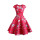 Knee-Length Colorful Printed Fabric Retro Dress